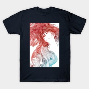 Sleeping Woman blue and red 1 T-Shirt